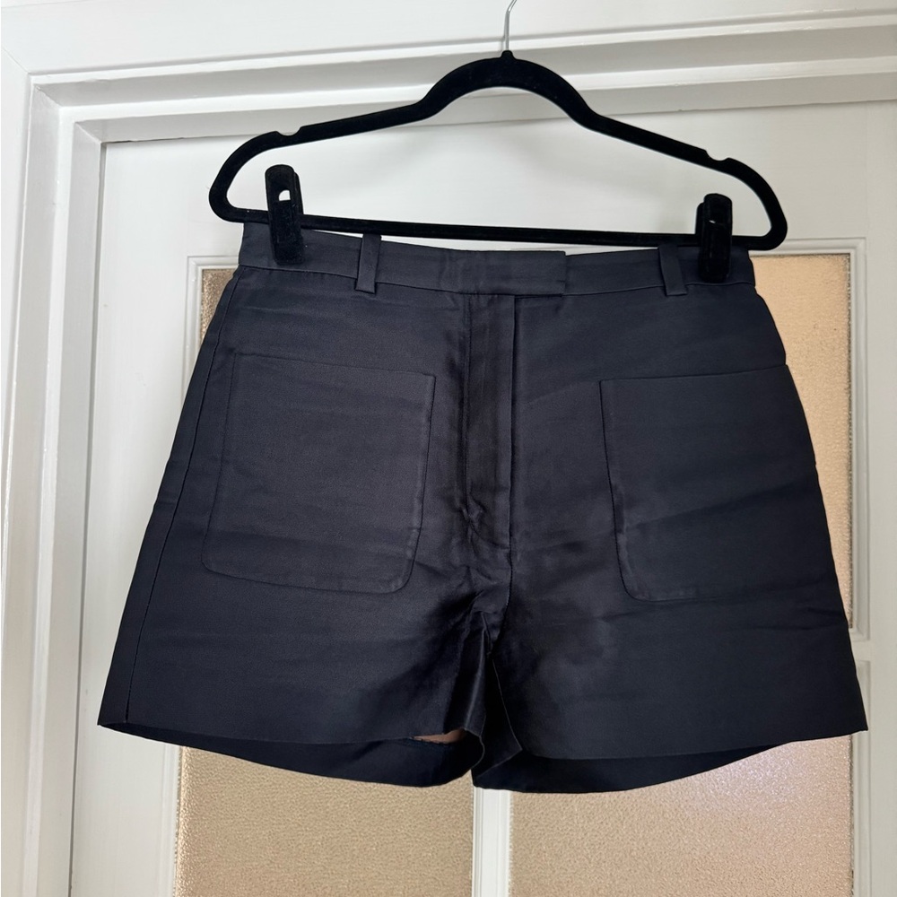 3.1 Phillip Lim Navy Blue High-Waist Women's Shorts